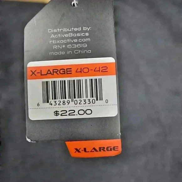 RBX Boxer Briefs black 6" inseam NWT Large or XL - Picture 6 of 7